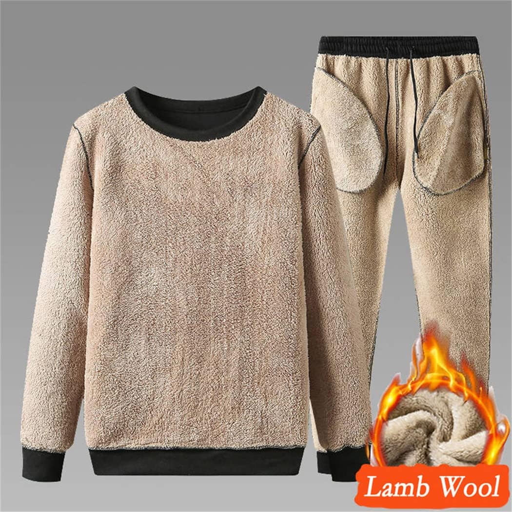 Men's Sportwear Sets, Tracksuit Winter Thick Warm Running Sports Suit, Velvet Warm Sports Set