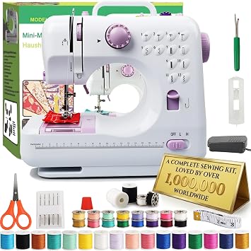 BRICH Mini Sewing Machine for Beginners, 12 Stitches Portable Machine