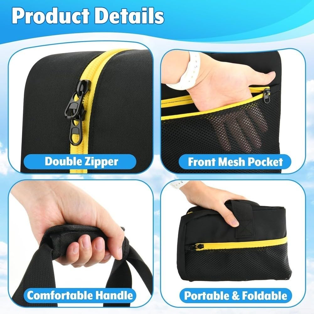 Metal Detector - Borsa portaoggetti in nylon, 44 cm, pieghevole