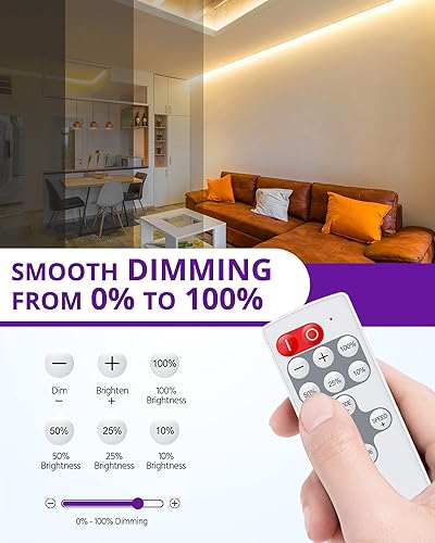 Miniatura 10 de HitLights - Tiras de luces LED luz blanca cálida certificado UL