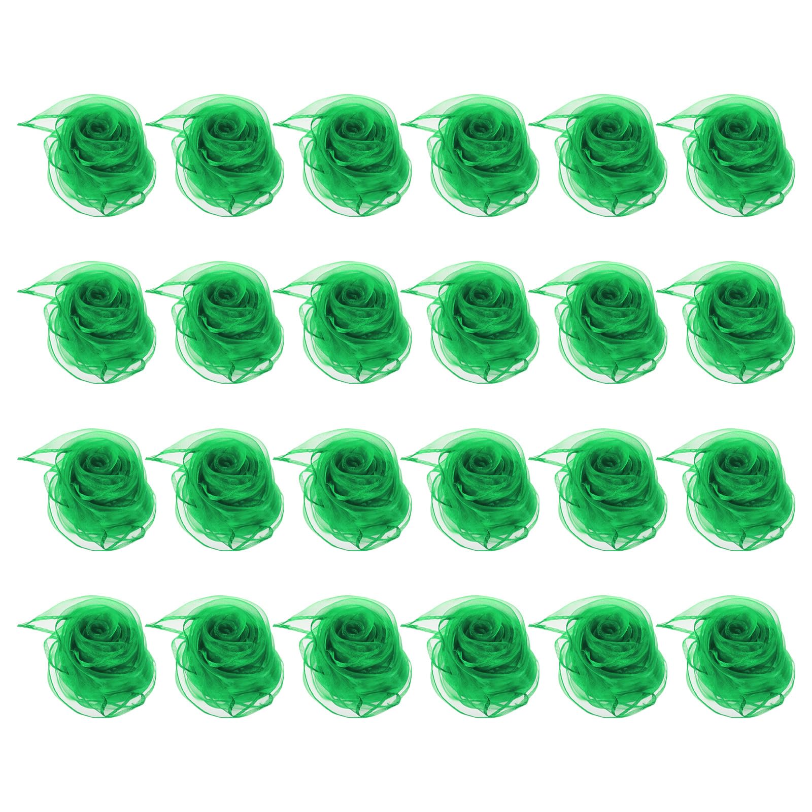 PATIKIL Lot de 24 foulards de jonglage carrés pour la danse, 61 x 61 cm pour jouer de la musique, activités de jonglage, habillage de jonglage, vert gazon