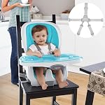 High Chair Baby Kid Straps, Children High Chair Harness Replacement, 5 Point Harness Safety Strap Belt with Buckle for Stroller High Chair Pram Buggy Children Kid Gray