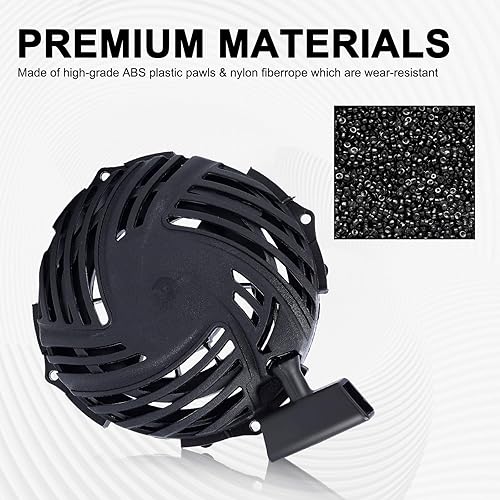 Miniatura 5 de HONEYRAIN 591139 Arrancador de retroceso para Troy Bilt TB554 TB115 TB110 TB200 Bris Strton 450E 500E 550E 575E 140cc 09P702 Piezas del motor 590588
