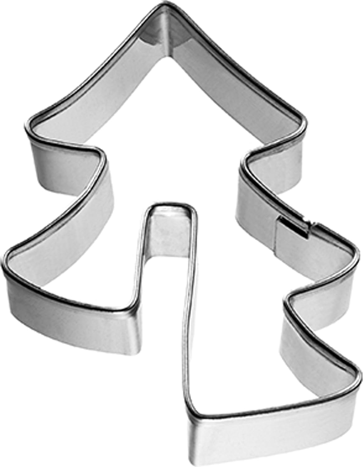 Birkmann, V.I.P. Tannenbaum, Tassenkeks, Ausstechform zum Ausstechen und Dekorieren von Plätzchen, Marzipan, Fondant, Edelstahl, spülmaschinengeeignet, mit Banderole, Größe:5,5 cm…