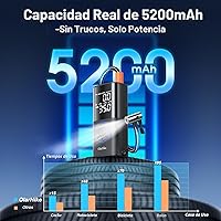 Vista 2 de OlarHike Inflador de Neumáticos Compresor de Aire Portátil, Sistema Inteligente de Doble Manguera, Bomba de Aire Automática de 160PSI