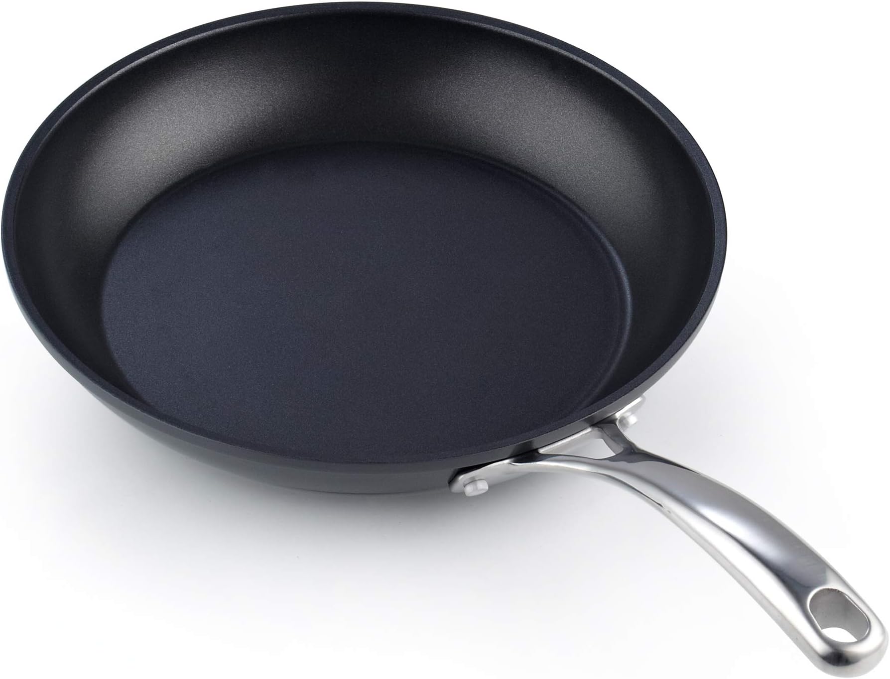 Cooks Standard Frying Omelet Pan, Classic Hard Anodized Nonstick 12-Inch/30cm Saute Skillet Egg Pan, Black