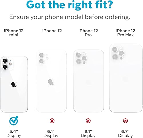 Miniatura 7 de Speck Products Presidio - Carcasa transparente para iPhone 12 Mini, transparente