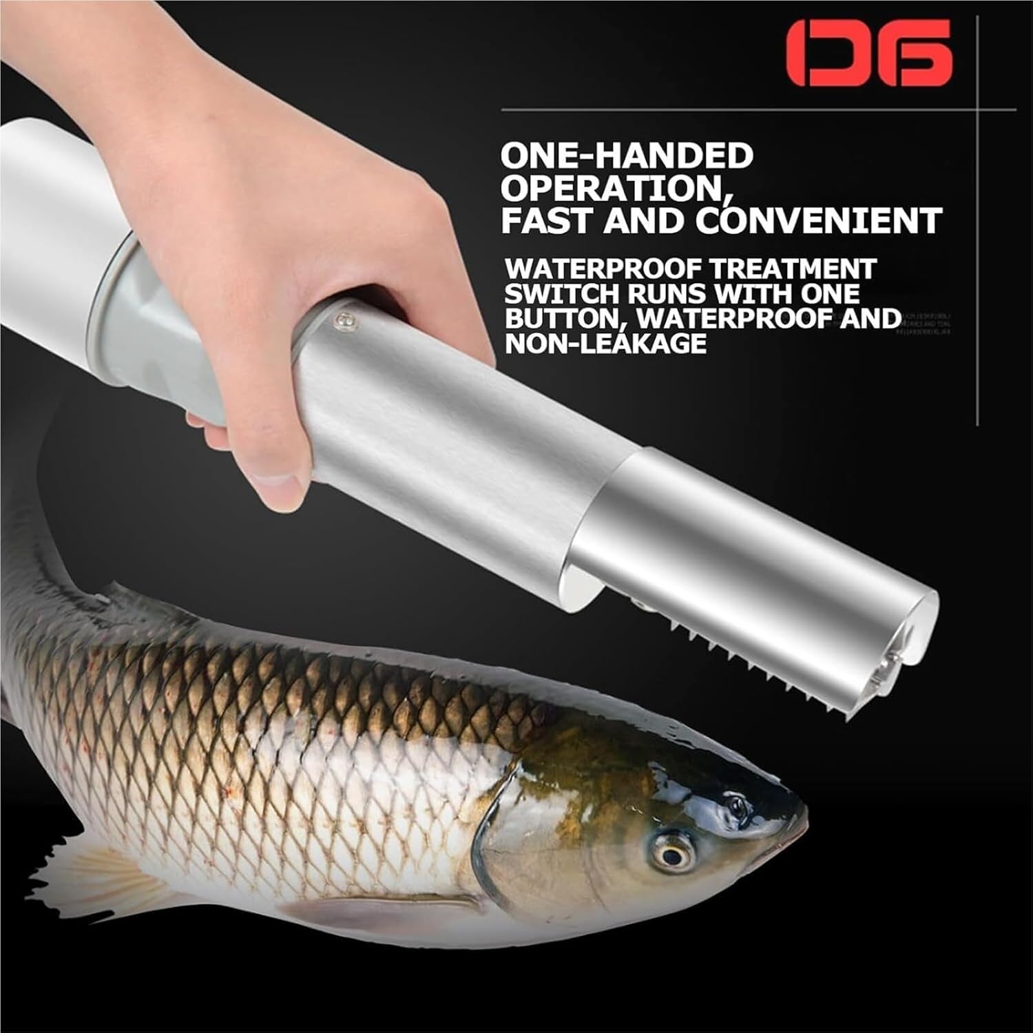 120w Electric Fish Scaler Remover,Fish Scaler Remover Cleaner Cordless Powerful Fish Scale Scraper, with Cutter Heads and 2 Battery, for Fish Stalls, Hotels, Seafood Restaurants