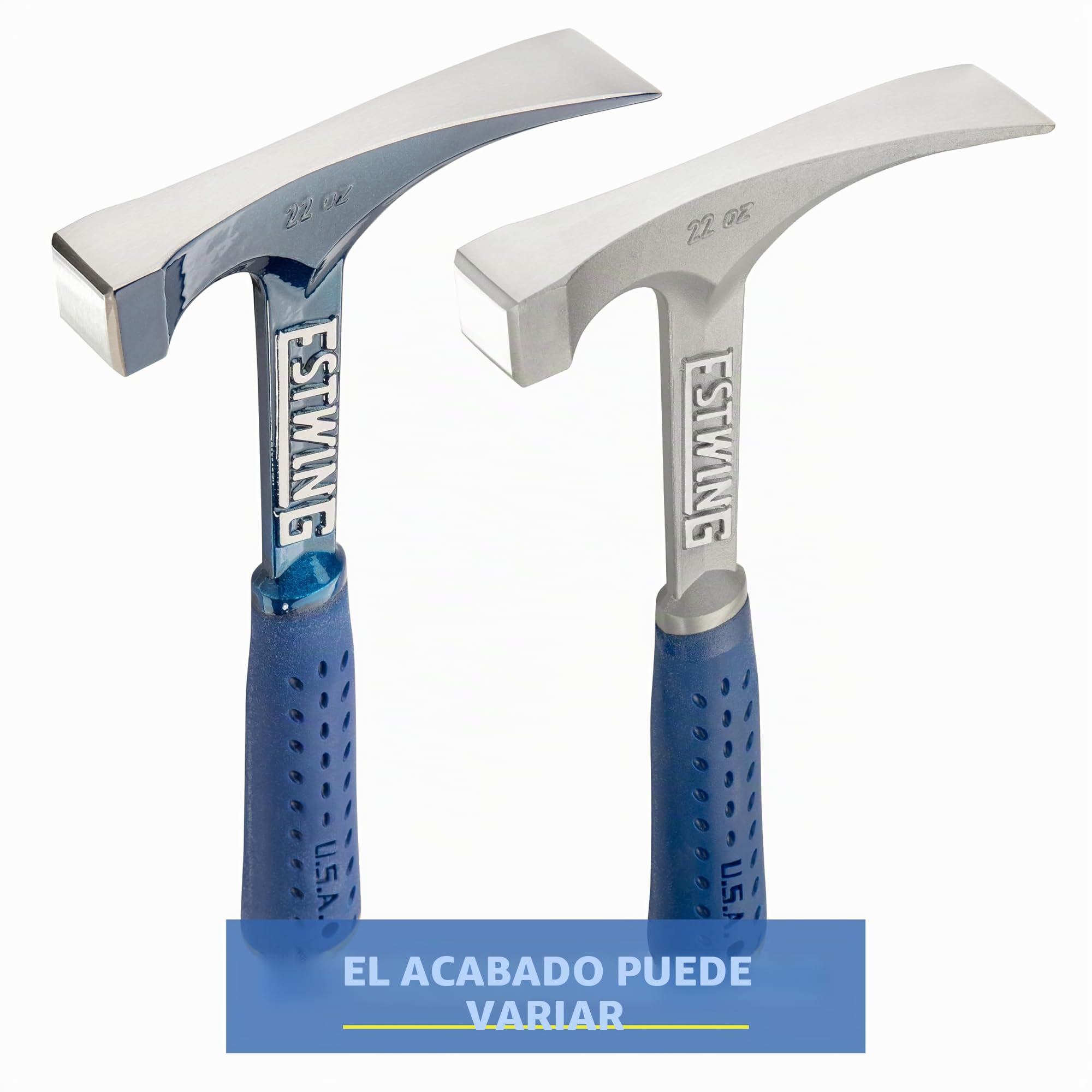 Estwing E6-22BLC - Martillo cincelador, mango reductor de impacto, 624 g, color azul