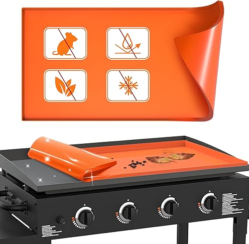 Miniatura 1 de Funda de silicona para parrilla Blackstone, 36 pulgadas de grado alimenticio de silicona para Blackstone, reutilizable y duradero, accesorios de