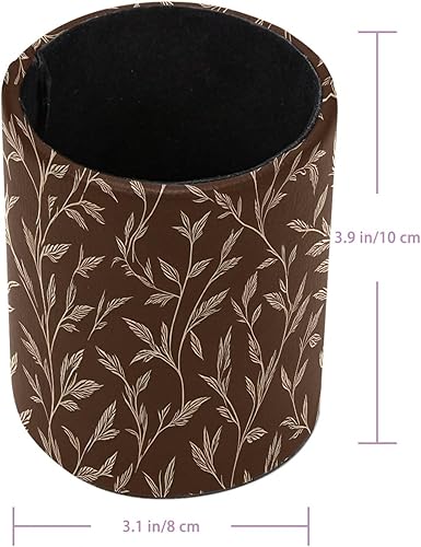 Miniatura 3 de Retro Brown Grass Desk Pen Organizer, Pen Cup Makeup Brush Holders Pencil Holder for Desk, Desktop Supplies & Accessories Workspace Organizers for