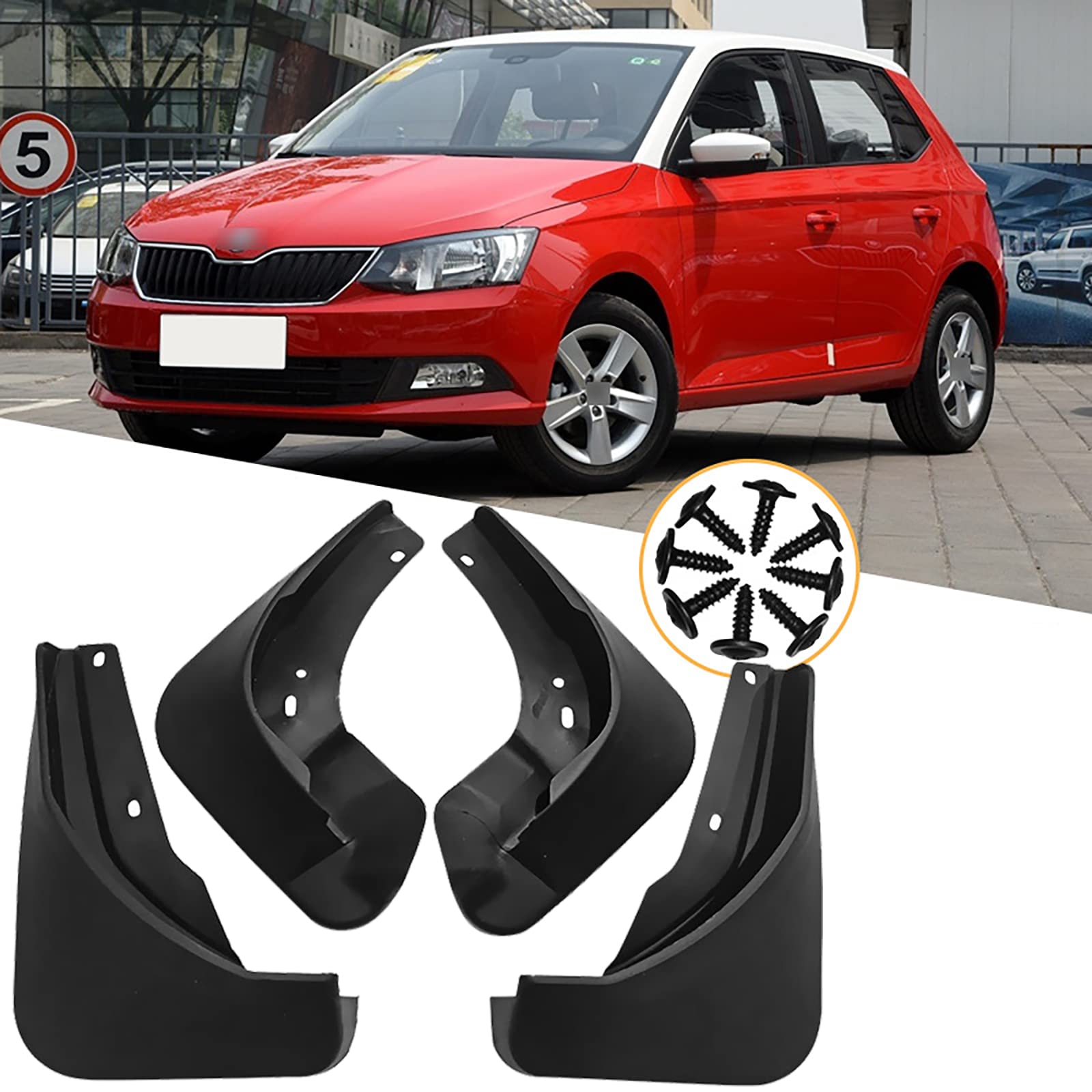 Bavettes pour Skoda Fabia 3 NJ3 de 2015 à 2018 - Gardez votre voiture propre en voyage