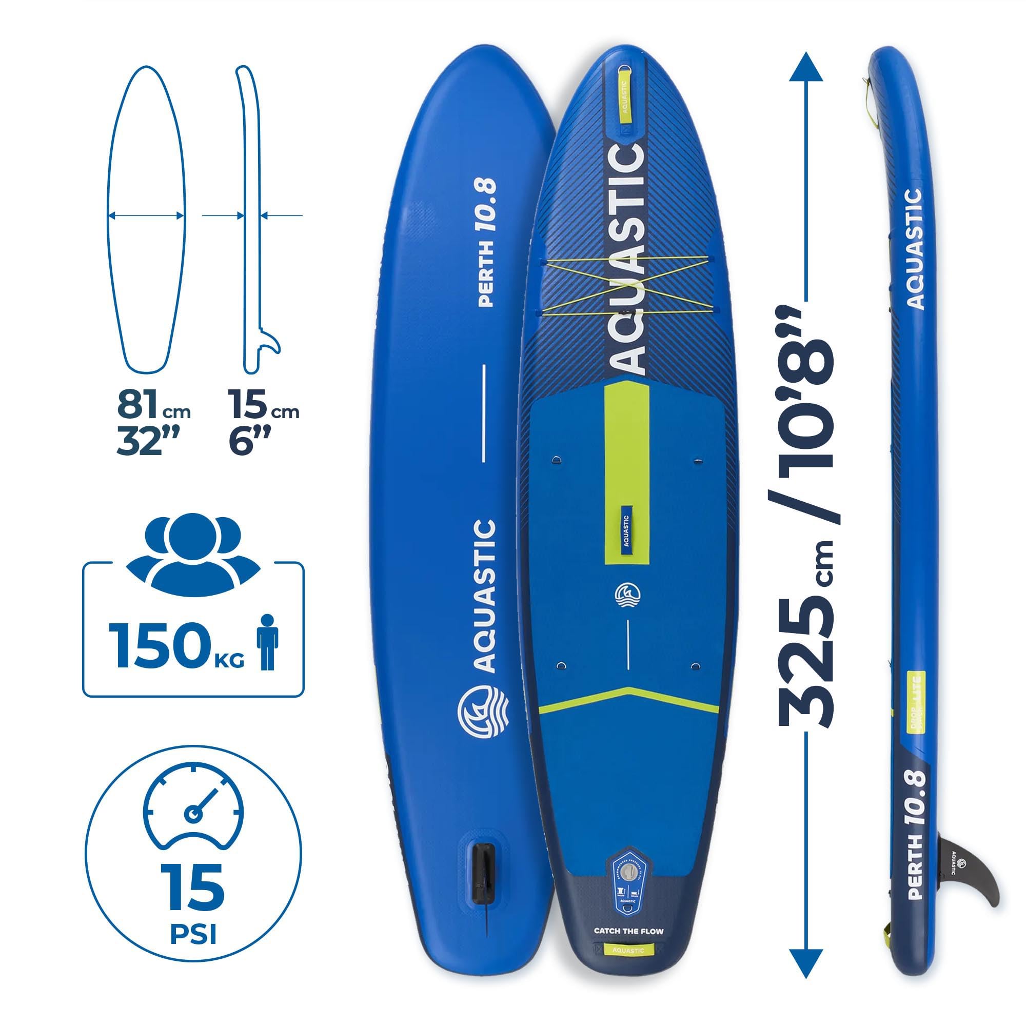 AQUASTIC Perth 10'8", Tavola da SUP Unisex Adulto