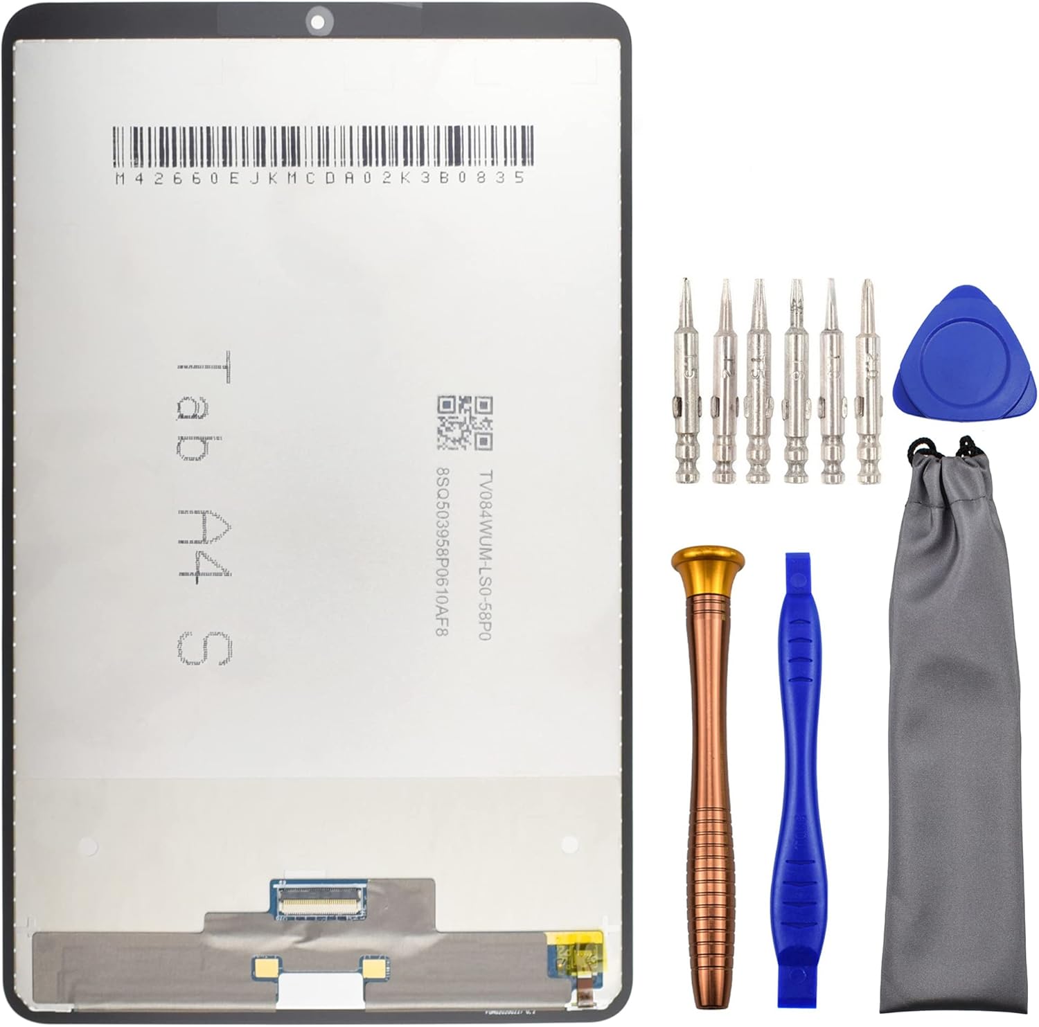 Tablet Complete Screen LCD Digitizer Touch Assembly Replacement for Samsung Galaxy Tab A 8.4 (2020) SM-T307U with Tool Kit Black 8.4"