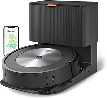iRobot Robot Aspirador con conexión Wi-Fi Roomba® j7+ con Vaciado automático de la Suciedad - Dos cepillos de Goma multisuperficie - Ideal para Mascotas - Aprende, mapea y se Adapta a tu hogar0