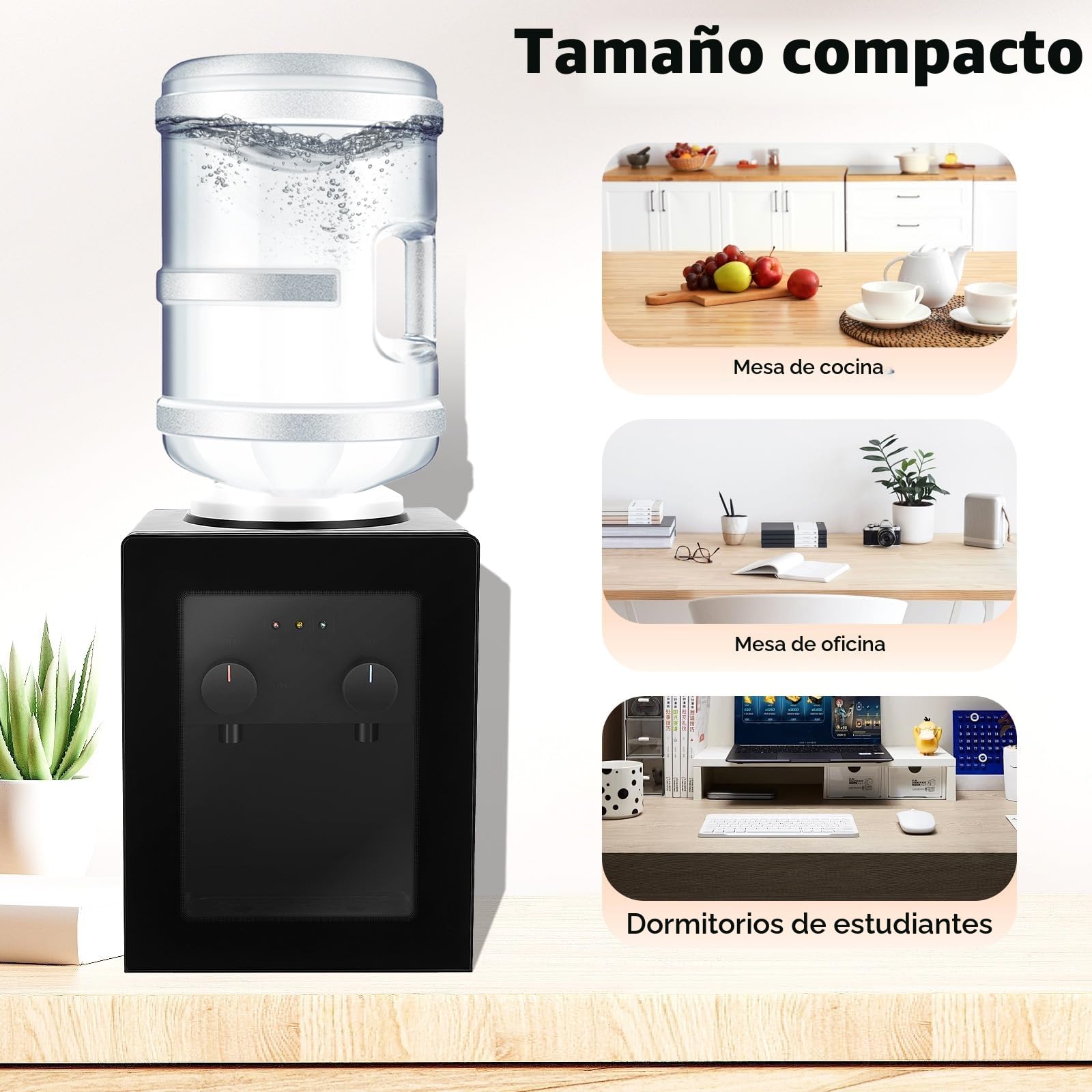 Dispensador eléctrico de agua caliente y fría para el hogar, dispensador de agua caliente 550 W, 220 V, dispensador de agua fría y caliente, 3,5 l, 5 l, 10 l, 18 l, para oficina, hogar
