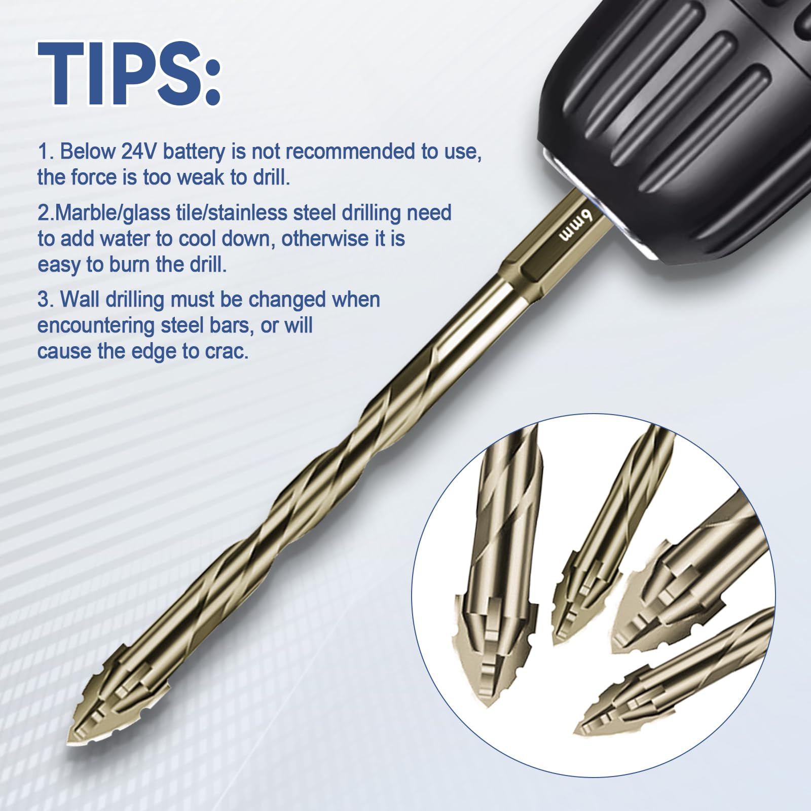 cimsfcor New Four Flute Sawtooth Eccentric Drill Bit - Image 3