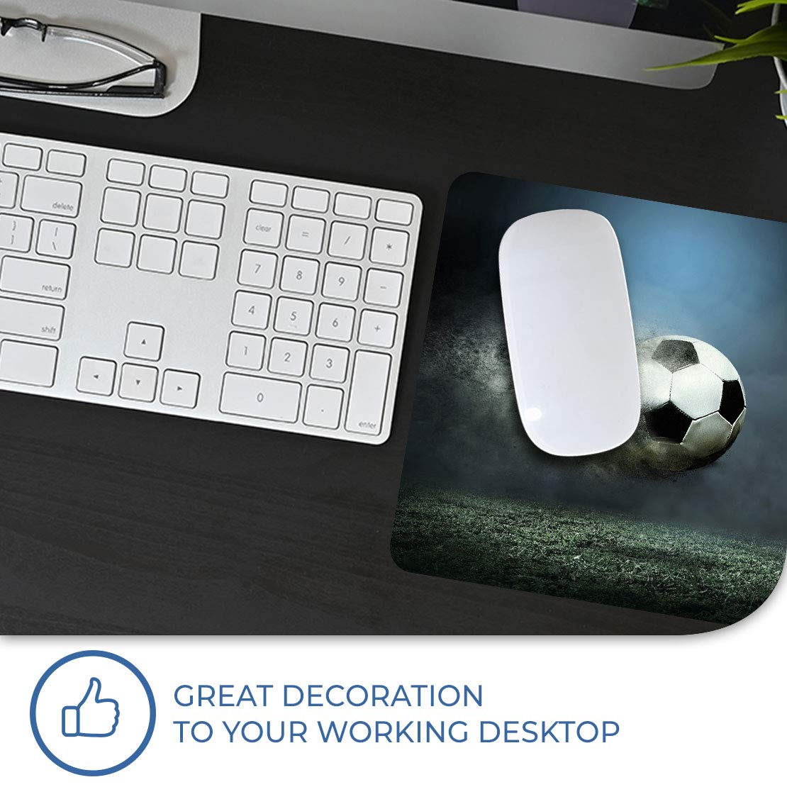 Tapis De Bureau Football Sur Terrain, Tapis De Souris Football