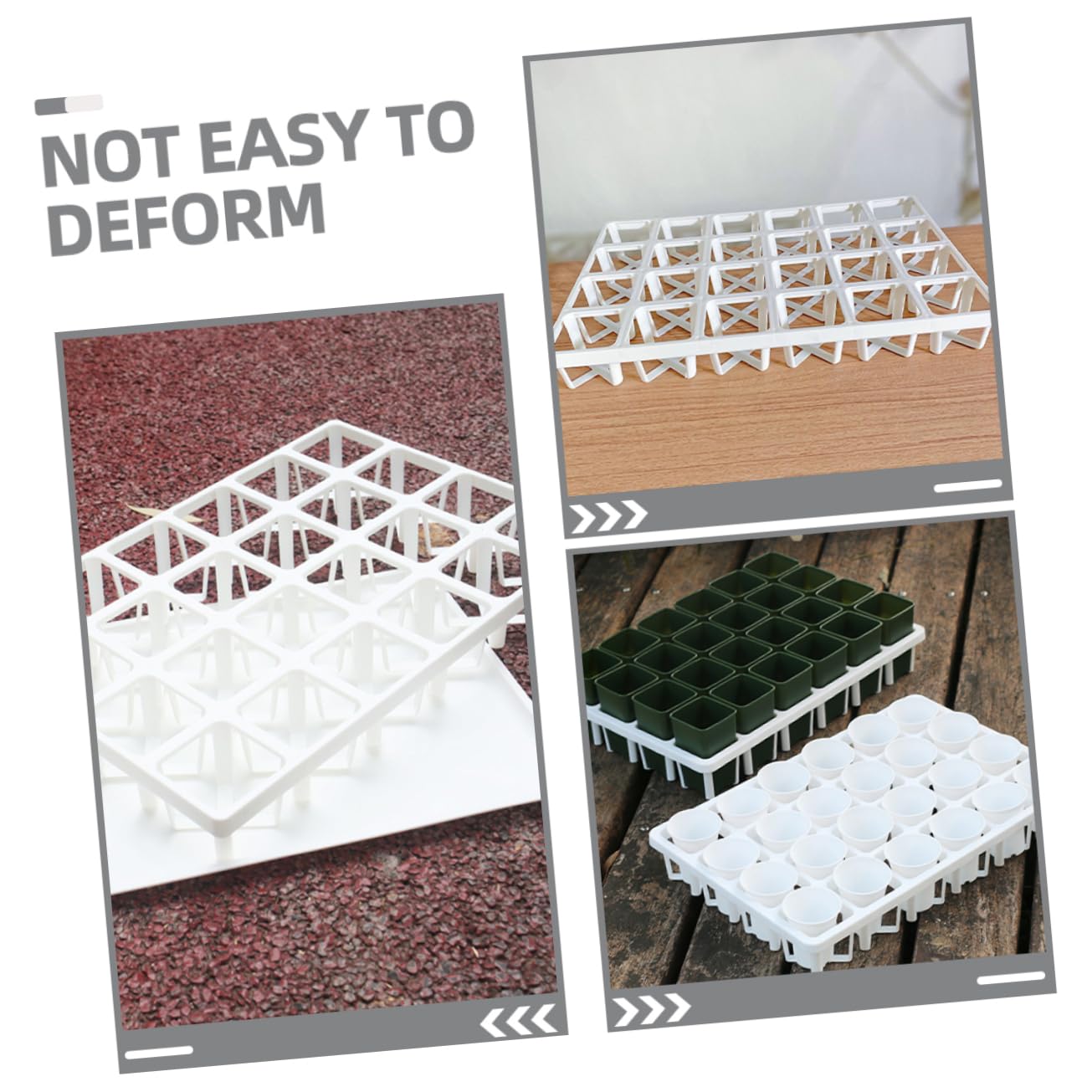 Toddmomy 6pièces Support Pour Pots De Pépinière Étagère Pour Plateaux De Germination Supports Carrés Pour Pots Cultivés Pour Serre Et Rempotage Optimise Espace Jardinage