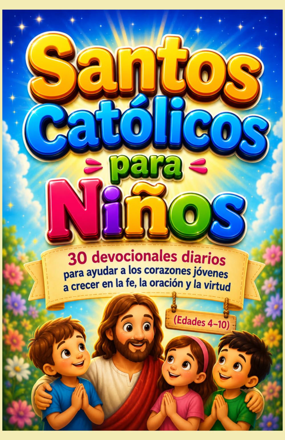 Santos Católicos para Niños: 30 devocionales diarios para ayudar a los corazones jóvenes a crecer en la fe, la oración y la virtud (Edades 4–10)