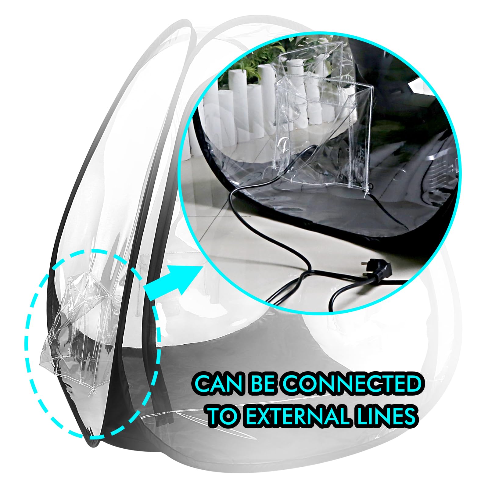Copertura antipioggia professionale per teste mobili, accessorio di protezione per l'illuminazione del palco impermeabile e antipolvere, copertura antipioggia trasparente da terra, confezione da 2