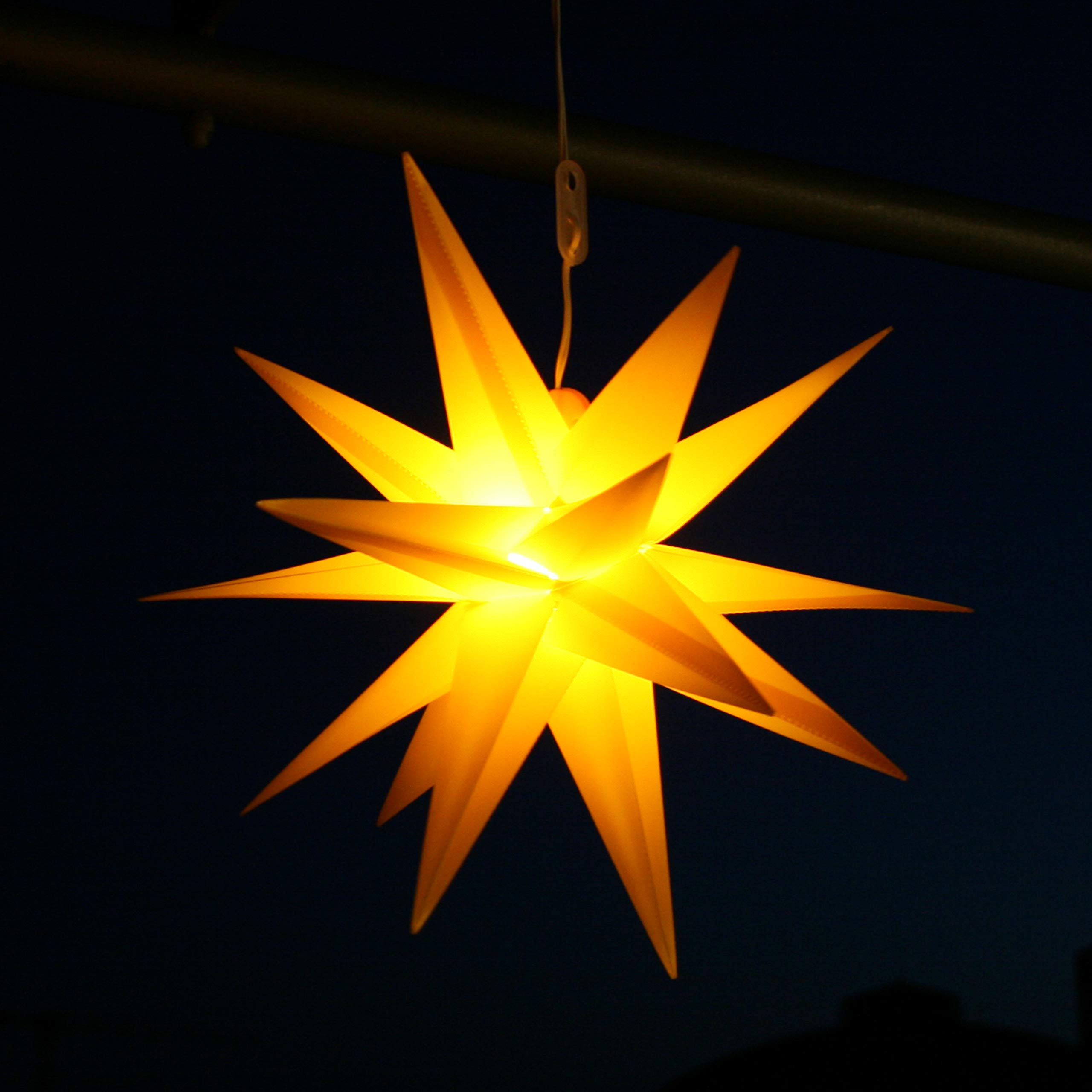 Weihnachtsstern für den Außenbereich (gelb, klein)