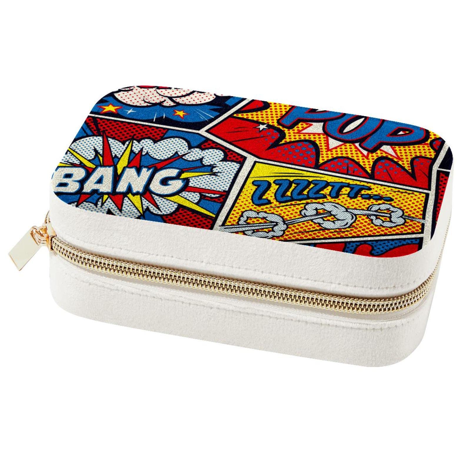 Boîte à bijoux de voyage femme et fille petit format rangement colliers bagues