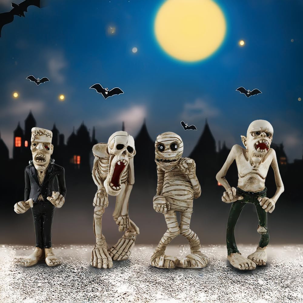 Amazon.co.jp: ハロウィンホラー像 ミイラ像 吸血鬼の彫刻 フランケン