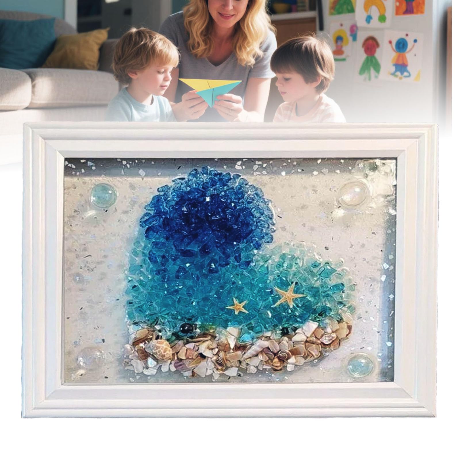 Sea Glass Art Kits - DIY Resin Mosaic Art -8