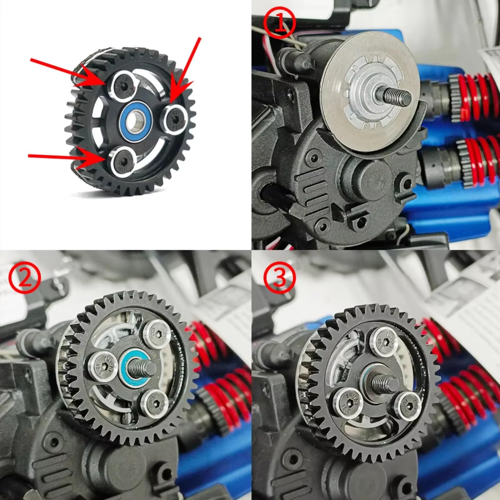 Per Revo 2.5/3.3 Per Slayer Pro 1/8 Ingranaggio Cilindrico M1 In Acciaio 36T/38T/40T Parti Aggiornamento Auto RC Monster Truck Accessori Giocattoli Rc