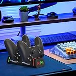 Multi-Device Controller Charging Dock – Compatible with PS5, Nintendo Switch Pro and Google Controllers (Not Compatible with PowerA Controllers)