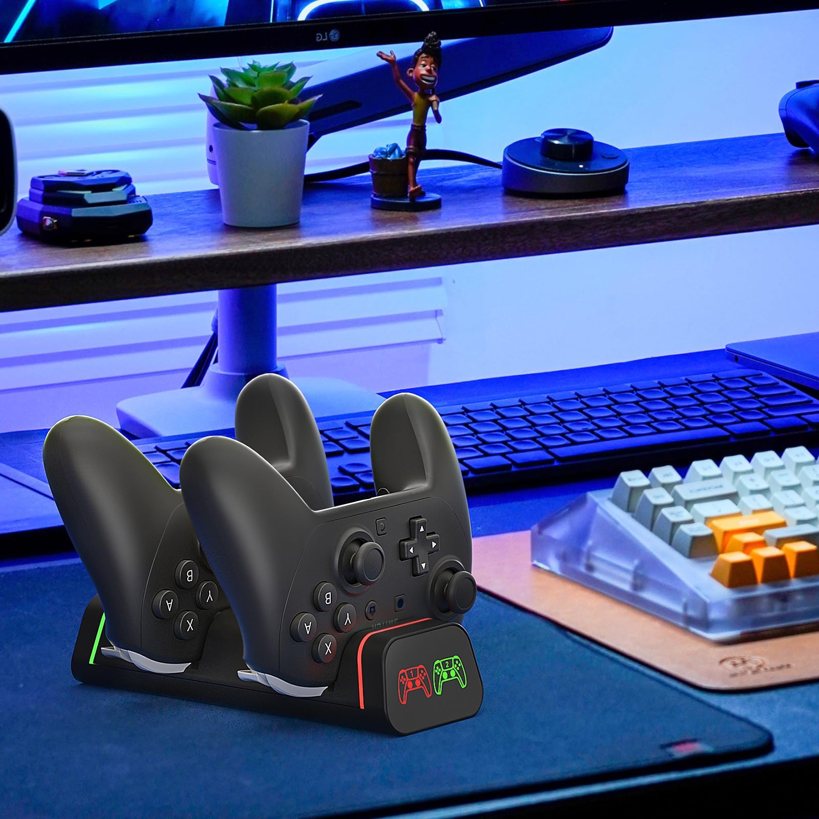 Station de charge pour manette Switch Pro, station de charge pour manette Xbox Series S/X, station de charge pour contrôle PS5, Nintendo Switch Pro (pas pour Power A)