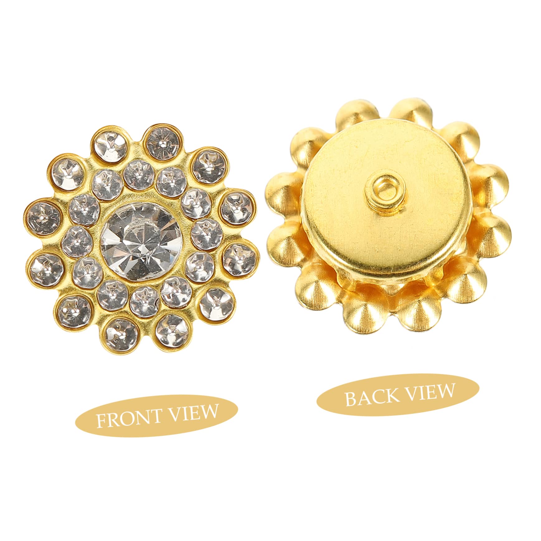 STOBOK 5pezzi Fiori Di Flatback Per Fai Da Te Di Strass Decorativi Per Abbellire Abbigliamento Accessori e Inviti Di Nozze Sunny Flower Design Per Creazioni Artigianali