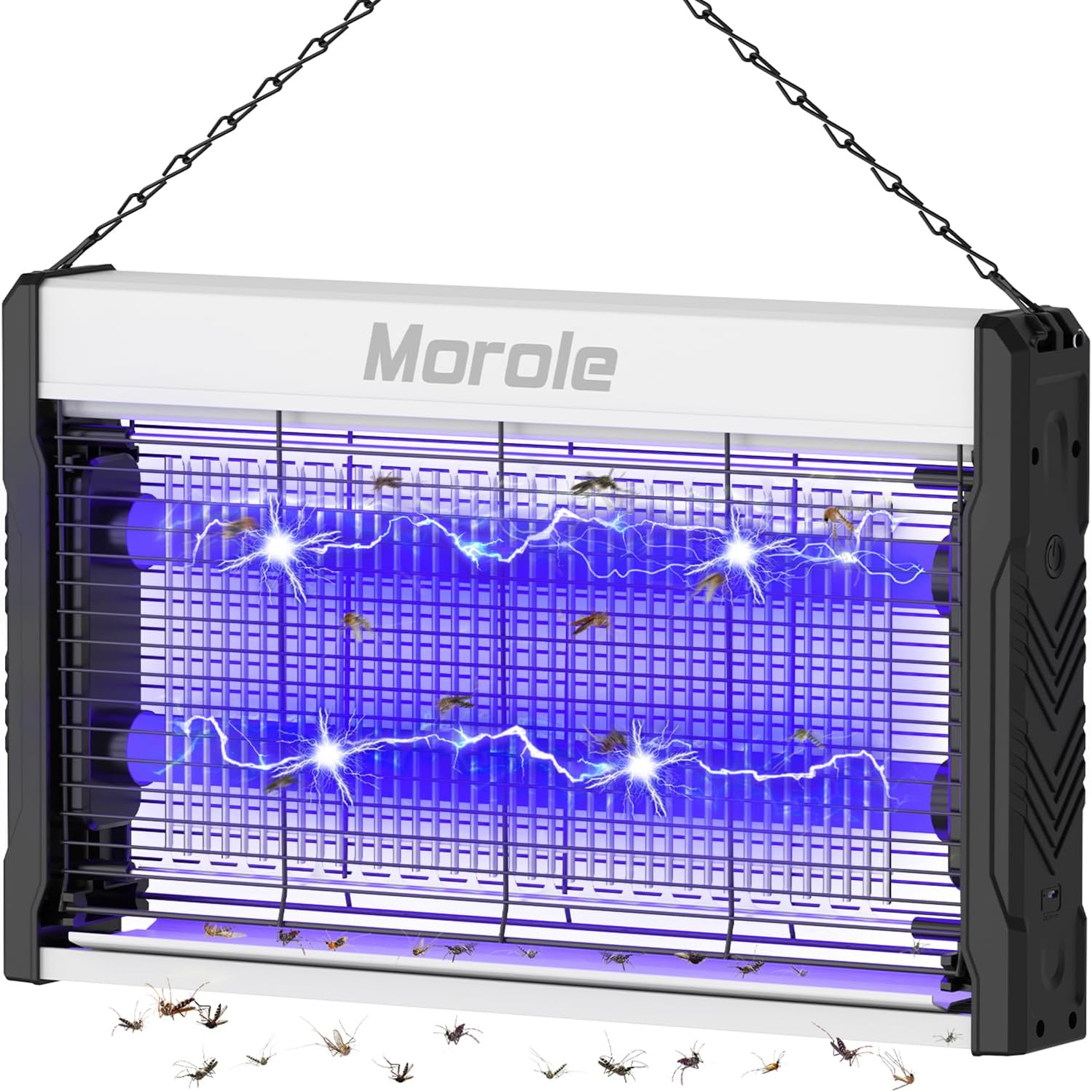 Electric Bug Zapper, 3200V Mosquito Zapper Indoor Outdoor, Electric Fly Zapper with Removable Tray, USB Charging Flying Insect Killer, Mosquito Repellent for Outdoor Living Room Kitchen Courtyard
