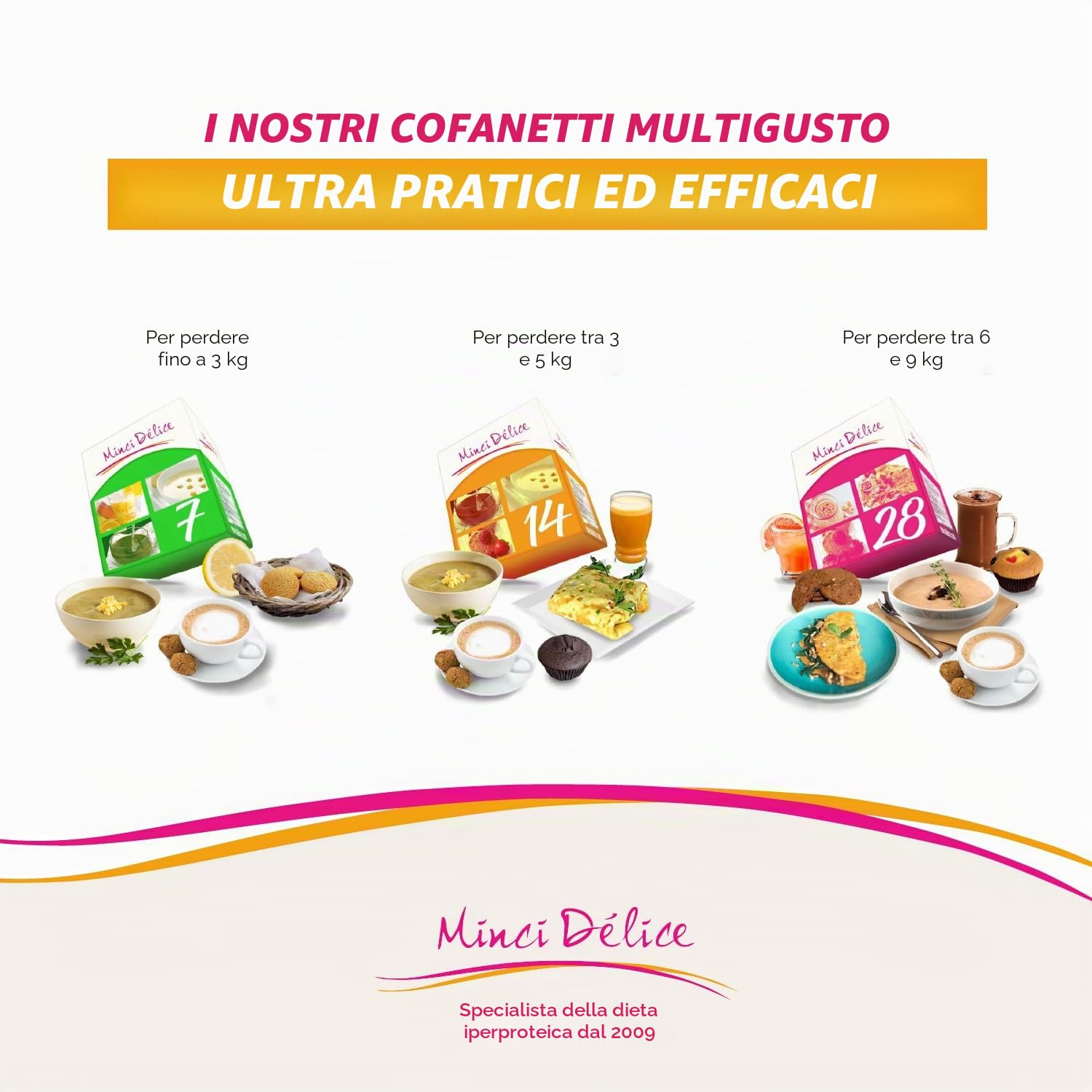 Dieta dimagrante iperproteica kit 14 giorni 33 prodotti senza glutine 1 shaker e 1 guida in omaggio – perdita di peso ottimizzata in 2 settimane