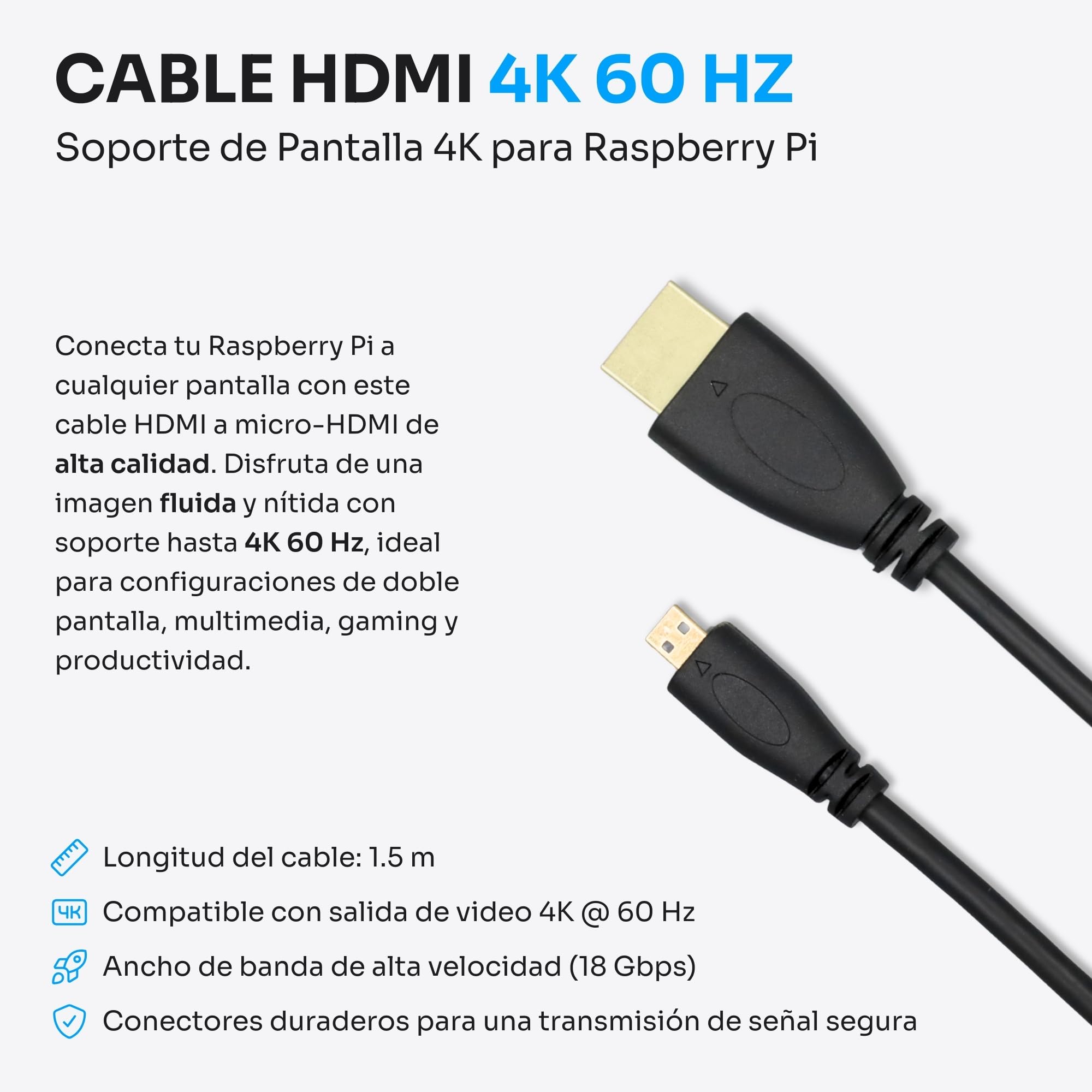 Starter Kit para Raspberry Pi 5 4 GB - Edición Esencial | Fuente de Alimentación 27 W | Caja con Ventilador Integrado y Disipador de Calor | Cable Micro-HDMI 4K 60 Hz
