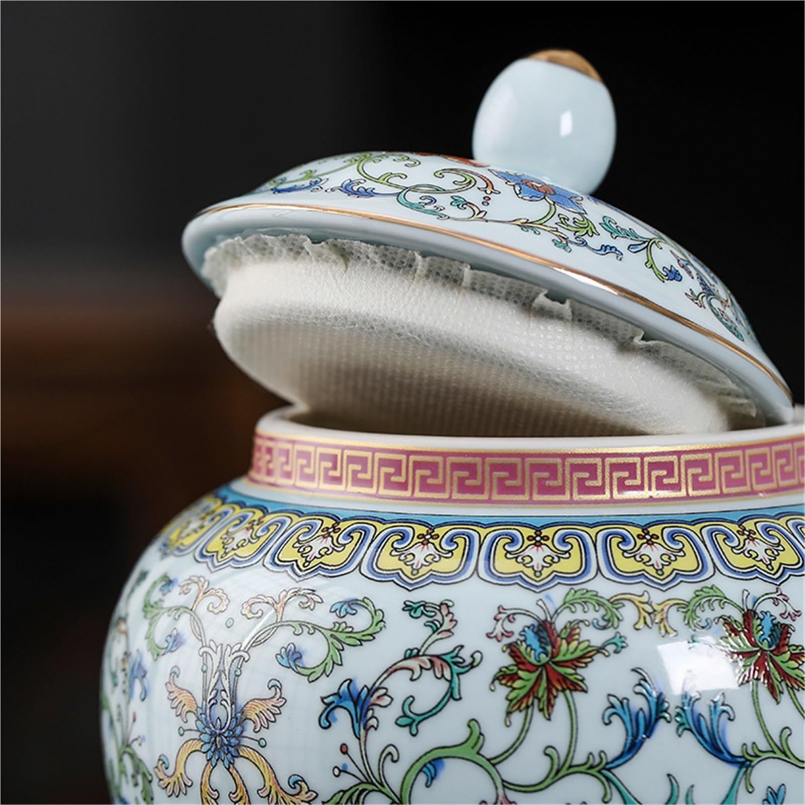 Luftdichter Vorratsbehälter aus Keramik, Mehrzweck-Lebensmittelbehälter for die Küche, feuchtigkeitsbeständiger Keramikbehälter for Tee, Kaffeebohnen, Reis, Mehl, Zucker