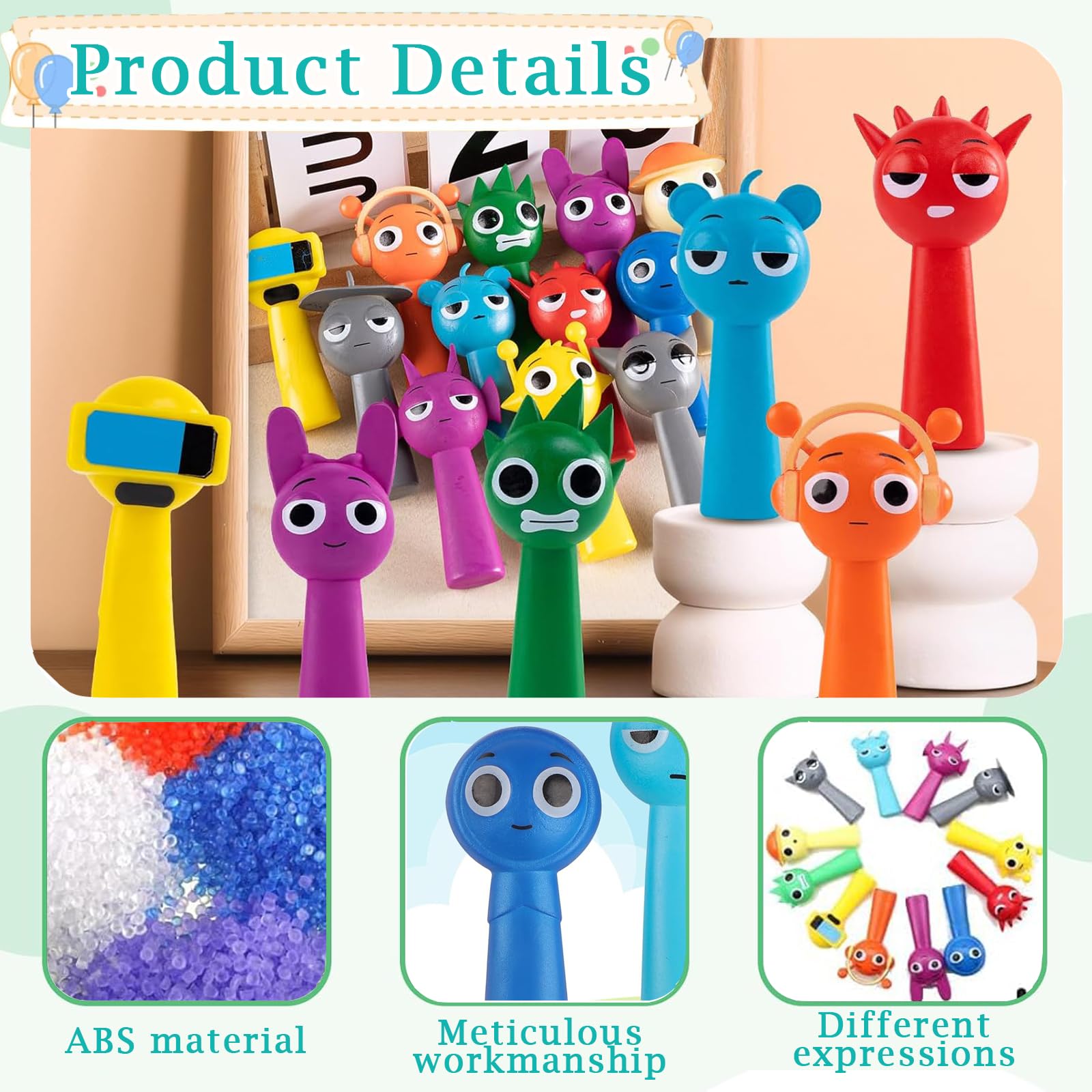 12 Pezzi Giocattolo Sprunky Action Figures Sprun-ki Figures Pvc Cartoon Personaggi Modello Wenda Statue Action Figures Per Collezione Regalo Perfetto Per Bambini Adulti e Gamer Appassionati