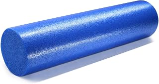 Kunova (TM) Medium Density Foam Roller for Muscle Therapy and Balance Exercises, 60 cm x 15 cm, 24 Inch Long Yoga Fitness Massage