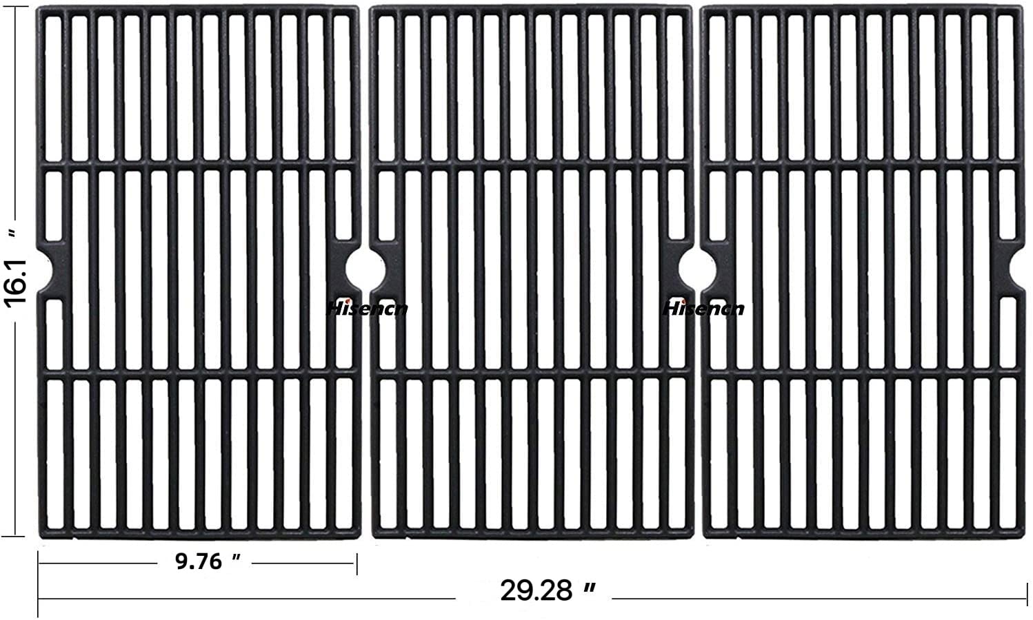 Hisencn Grill Kits for DynaGlo DGF510SBP, DGF510SSP, DGF510SSP-D, Heat Plate and Cooking Grid for Backyard BY13-101-001-13, GBC1460W, GBC1461W, GBC1462W, GBC1059WB, BH13-101-099-01, BH14-101-099-01