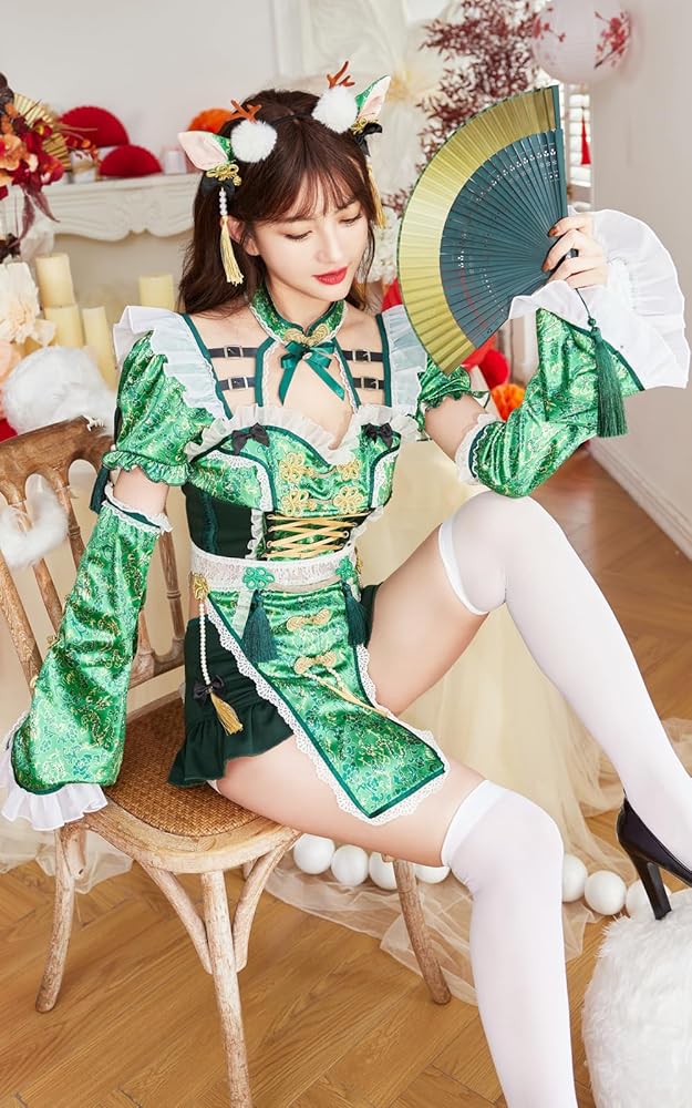 [最終値下]Malymoon コスプレ 干支 辰 ドラゴン チャイナ 6点セット 最終値下]Malymoon コスプレ 干支 辰 ドラゴン チャイナ 6点