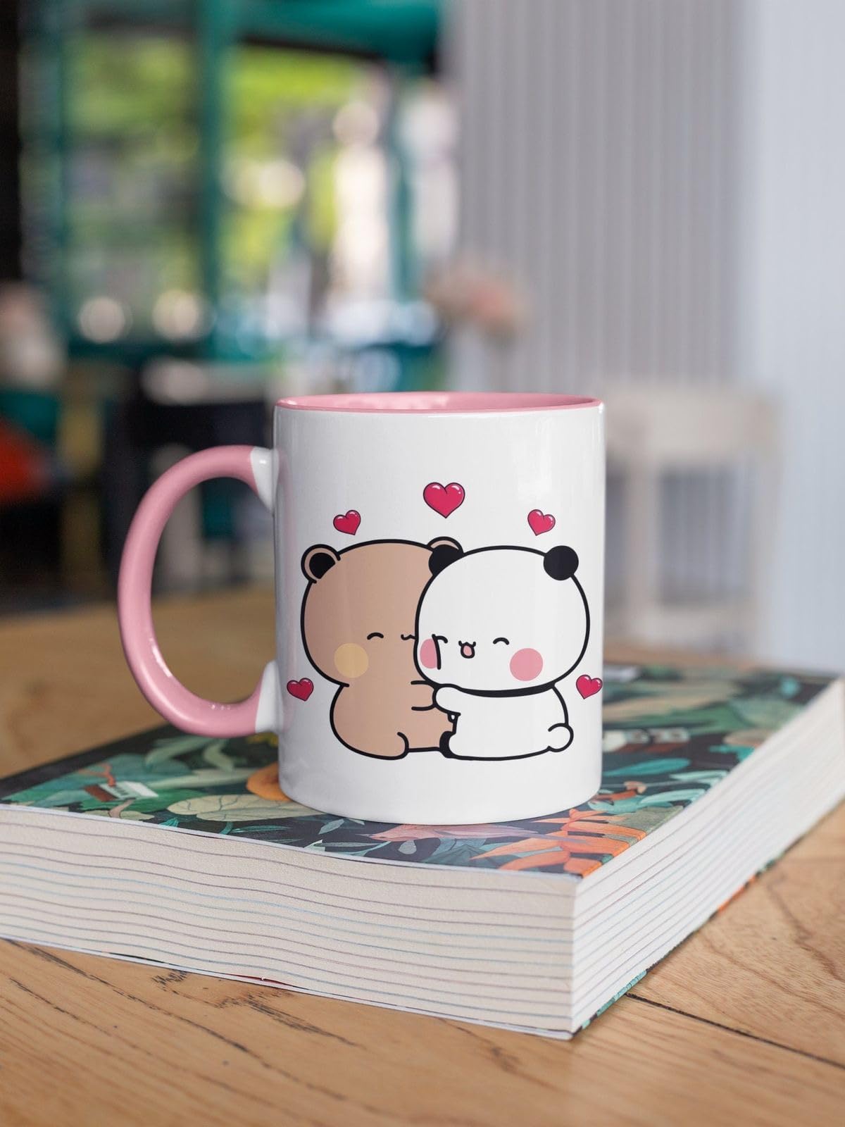 CRAFT MANIACS Bubu Dudu Pink Rim & Inner Stylish 350 Ml Tea/Coffee Mug Best Gift for Budu Dudu Lovers (Tight Hug) (B0D9Q8QHDS) Amazon Price History, Amazon Price Tracker