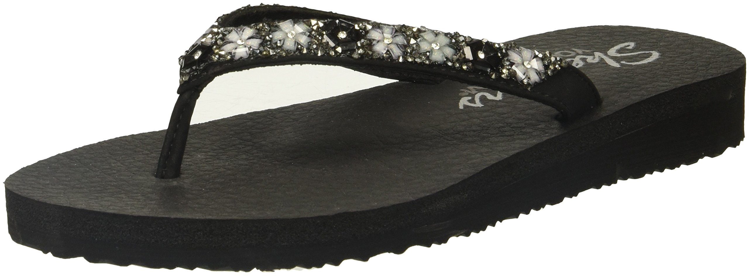skechers silver flip flops