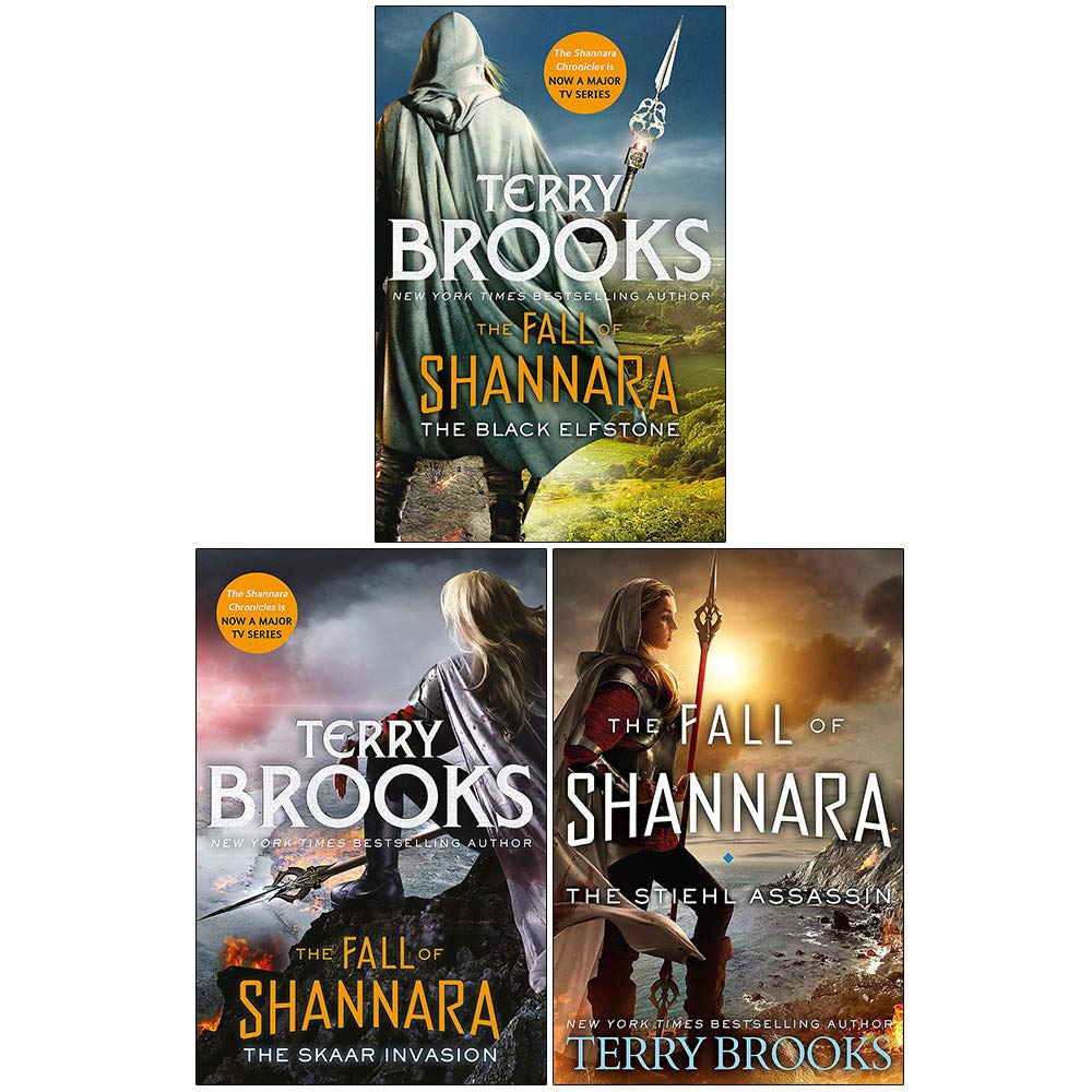 Terry Brooks 3 Books Collection Set Fall of Shannara Series (Vol 1-3) (The Black Elfstone, The Skaar Invasion, The Stiehl Assassin)