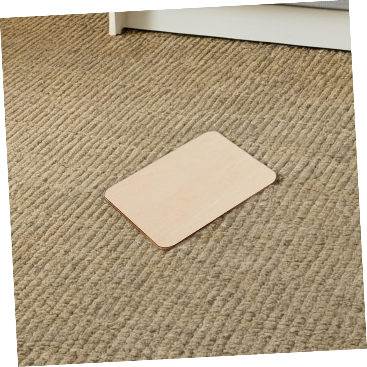 Homoyoyo 100 Cuadrados de Madera en Blanco para Manualidades, Piezas Pequeñas para Pintar y Proyectos Creativos para Niños