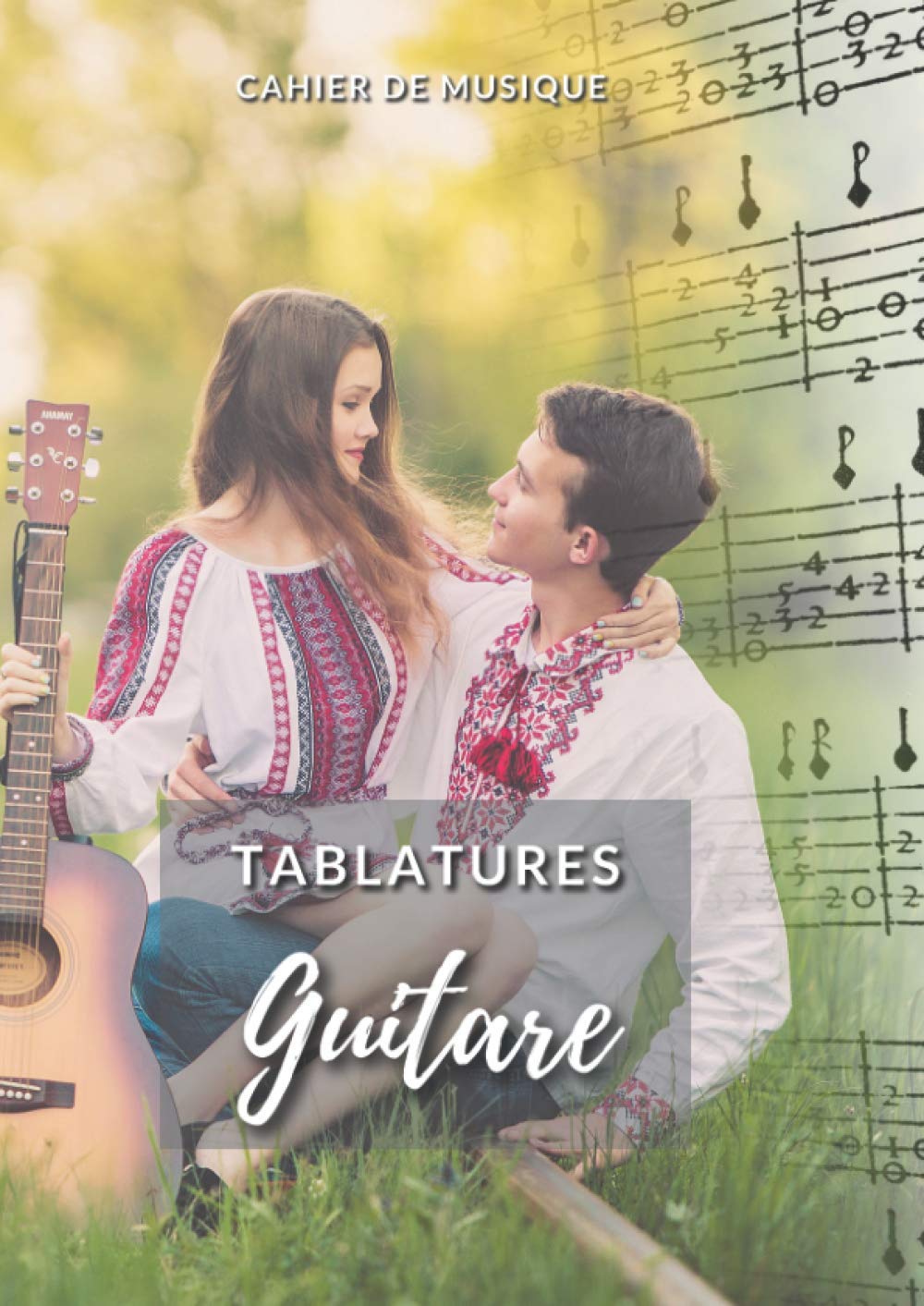 Cahier de guitare A4 pour composer vos chansons à deux