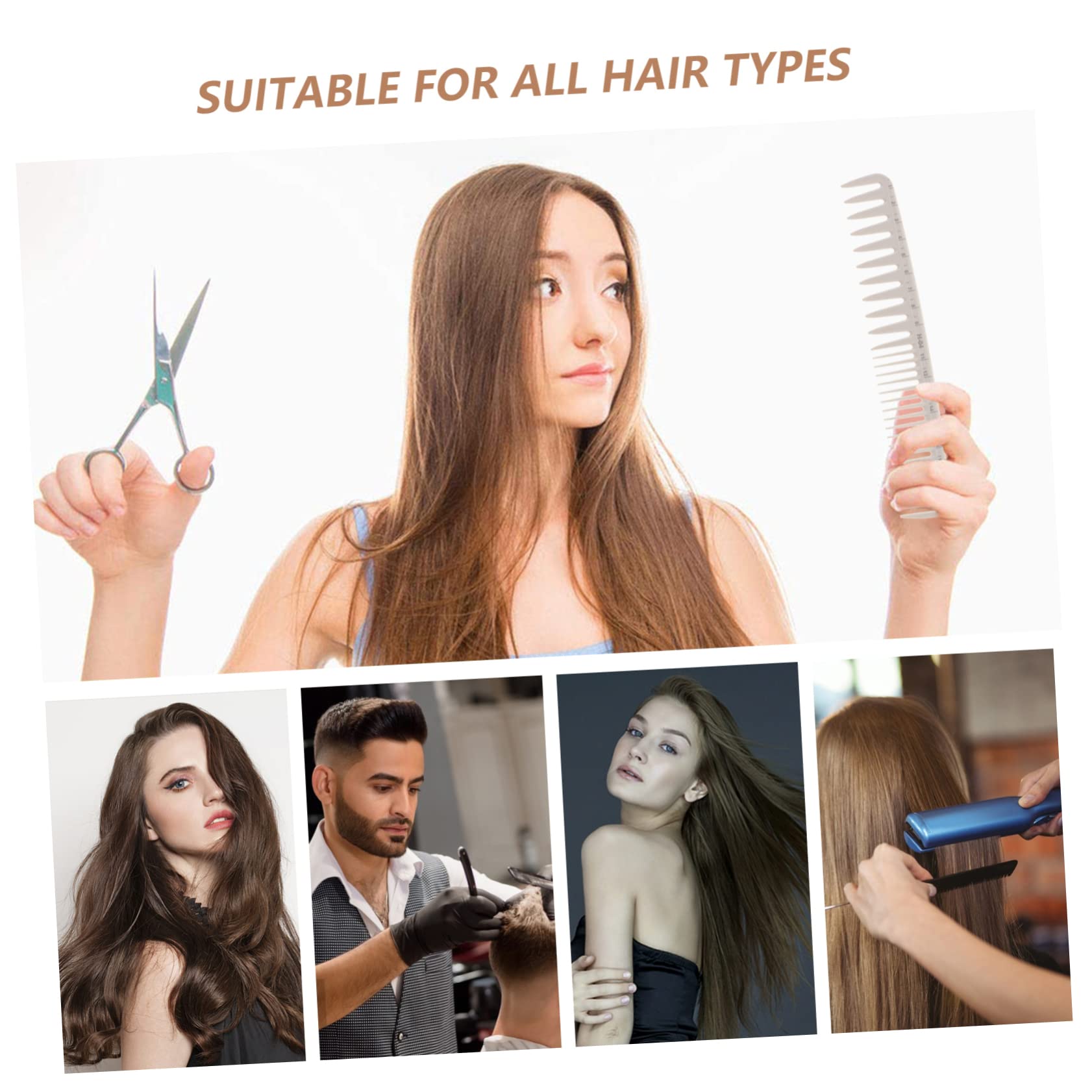 Healeved 10stücke Haarschneidekämme Mit Maßstab Professionelle Friseurwerkzeuge Für Präzises Haarschneiden Geeignet Für Salon Und Zuhause Feine Und Zähne Für Haartypen