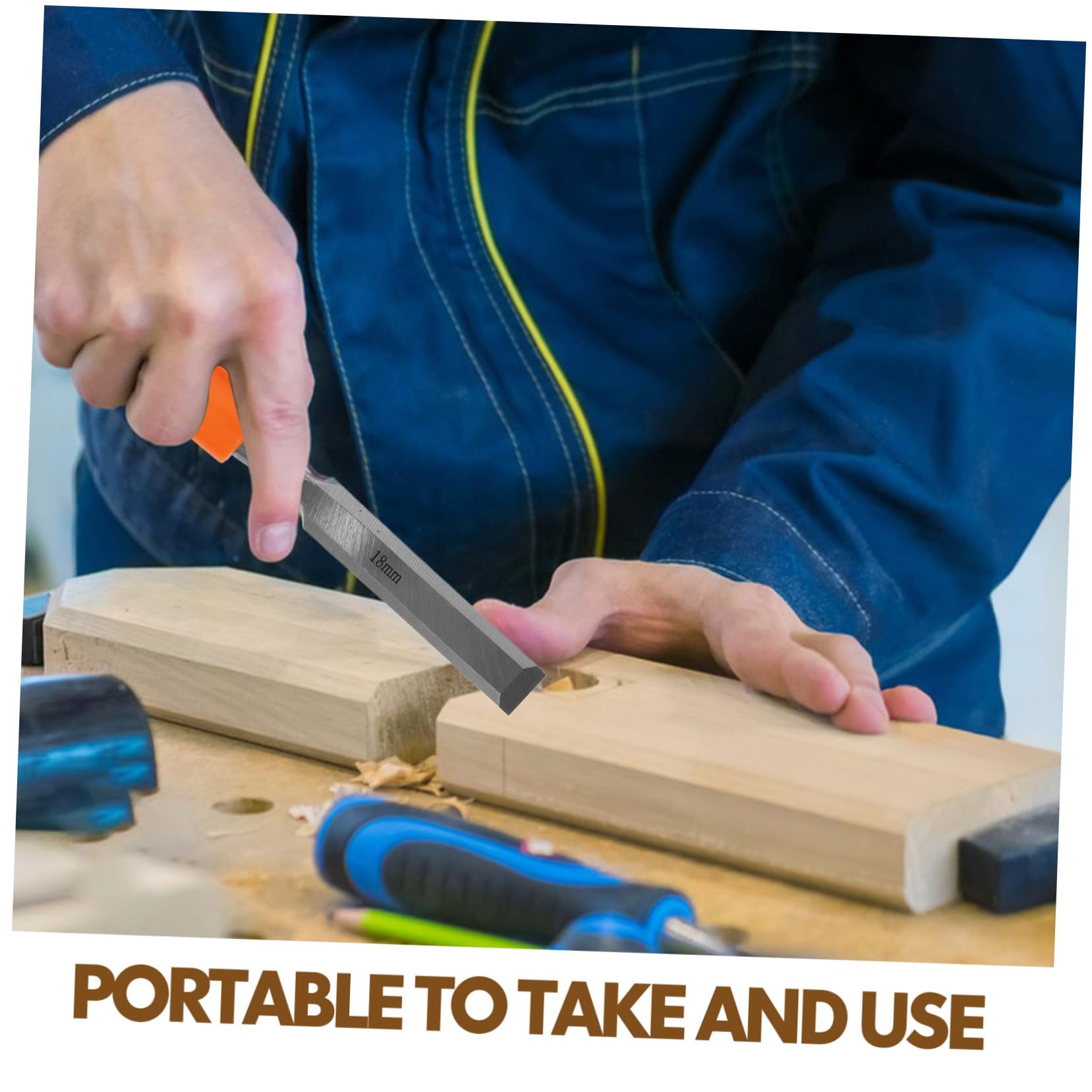 ARTIBETTER Diy Engraving Tools 4pcs Multi-function Wood Carving Chisel Set Flat Chisel for Woodworker Handicraft Figurine Tool Lightweight Portable