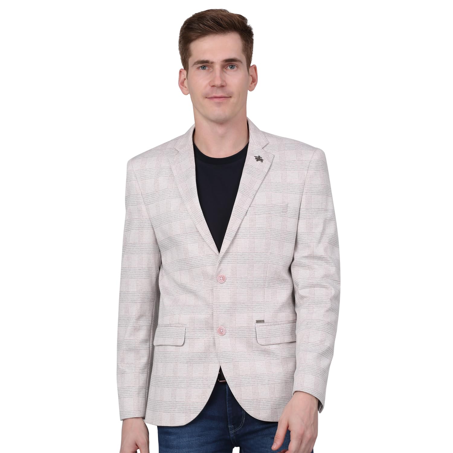 Self Design Full Sleeves Notch Lapel Casual Blazer for Men | Casual Blazer for Men | Men Blazer for Casual (P_MBZC00077)-image-32