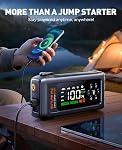 9-in-1 5000A 150PSI Démarreur de saut de batterie de voiture avec Air Compresseur (tous Gas/9L Diesel), Batterie Portable Booster Pack, Démarreur Safe Durable de Voiture Jumper avec Câbles de Jumper Extended, Gants, Lumière